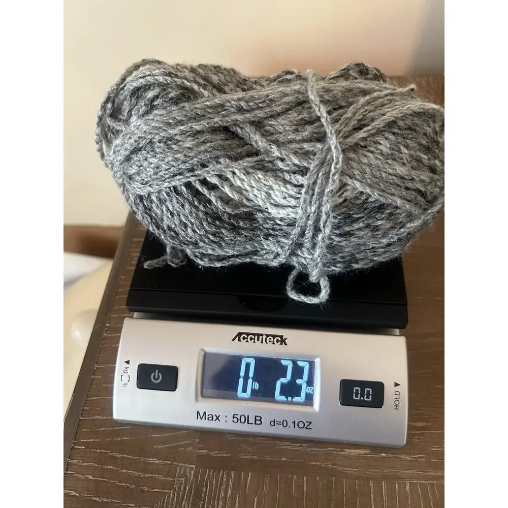 Mixed Lot Of Yarn 5 Skeins Acrylic Blend Gray Black Brown Medium Worsted Yarn
